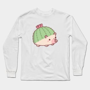 Cute Cactus Hedgehog Funny Long Sleeve T-Shirt